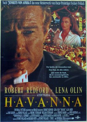 Havanna - Original Kinoplakat A1 - Robert Redford, Lena Olin - Filmposter