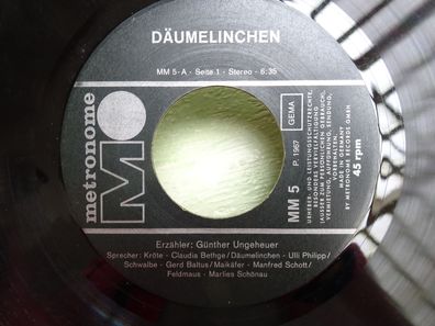 7" Single metronome Däumelinchen Günther Ungeheuer Märchen Ulli Philipp