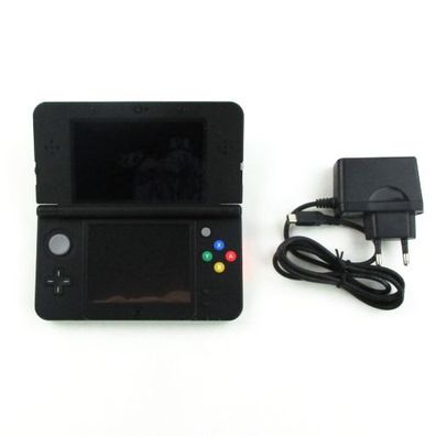 Original NEW Nintendo 3DS Konsole in Schwarz / BLACK #50A + original Ladekabel - ...