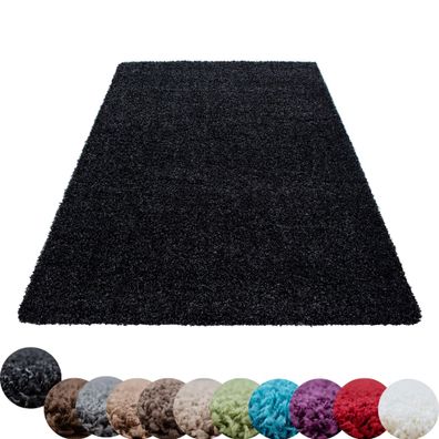 Shaggy Hochflor Teppich Carpet Florhöhe 50 mm Wohnzimmer versc. Farben & Größen