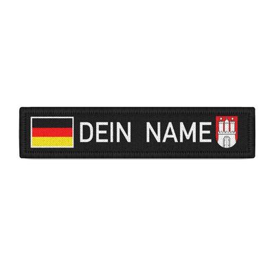 Namensschild Deutschland Dein Name Hamburg Wunschtext personalisierbar #38325