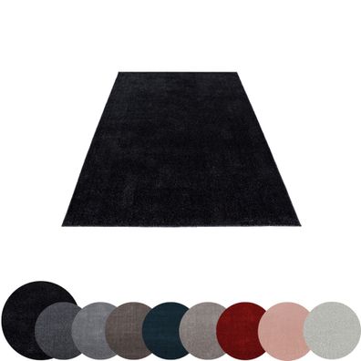 Moderner Kurzflor Teppich Einfarbig Gabbeh optik Wohnzimmer ver. Farben Grössen