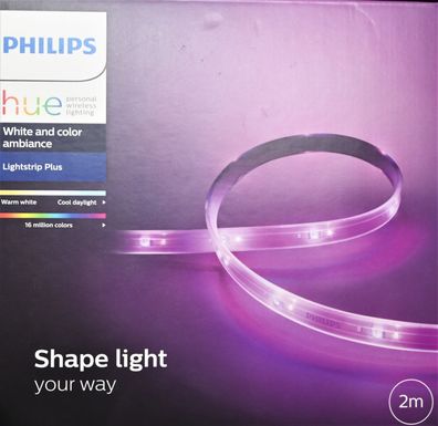 Philips Hue White & Col. Amb. Lightstrip Plus 2m Basis, 1600lm 16 Mio. Farben * V