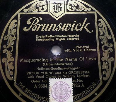 Scrappy Lambert & Victor Young "Masquerading In The Name Of Love" Brunswick 1934