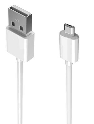 Ladekabel micro USB 1 Meter weiß