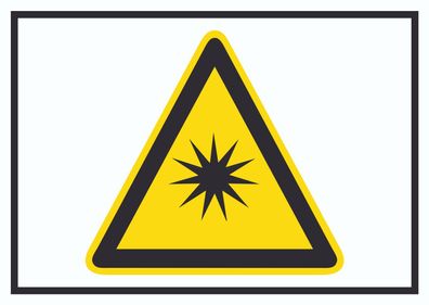 Achtung Optische Strahlung Symbol Schild