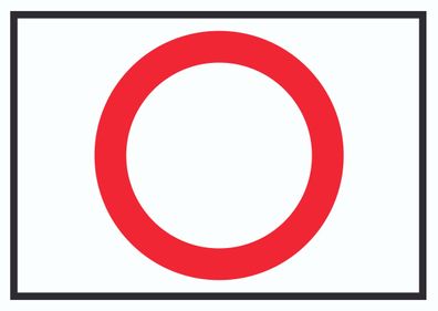 Durchfahrt verboten Symbol Schild