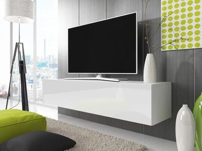 TV Schrank CARO RTV 8 Wohnzimmer Fernsehschrank Weiß Hochglanz 3 Farben Lowboard !