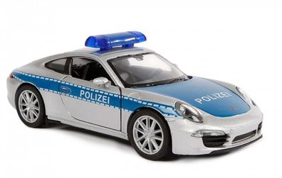 Kinsmart modell im Maßstab 1Porsche 911 Carrera S:38 alusilber 