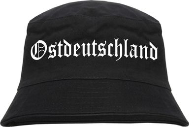 Ostdeutschland Fischerhut - Altdeutsch - bedruckt - Bucket Hat Anglerhut Hut