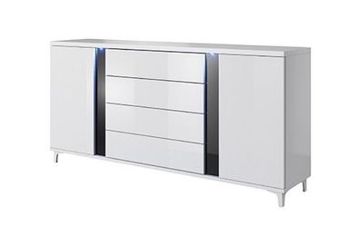 Kommode MARCO 180 cm Schrank Farben Seitenwahl LED Beleuchtung !