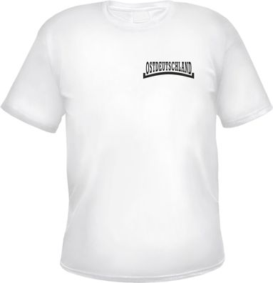 Ostdeutschland T-Shirt - Linie - Brustdruck - Tee Shirt