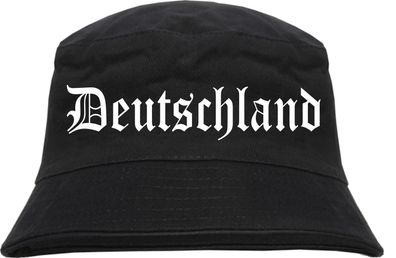 Deutschland Fischerhut - Altdeutsch - bedruckt - Bucket Hat Anglerhut Hut