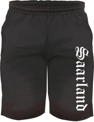 Saarland Sweatshorts - Altdeutsch bedruckt - Kurze Hose Shorts