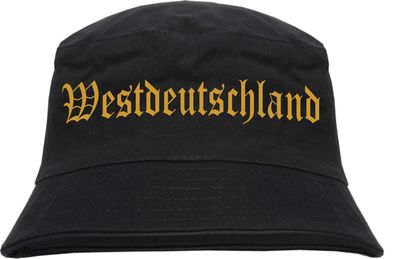 Westdeutschland Fischerhut - Druckfarbe Gold - Bucket Hat