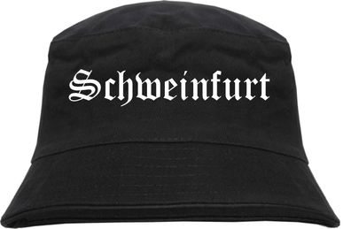 Schweinfurt Fischerhut - Altdeutsch - bedruckt - Bucket Hat Anglerhut Hut