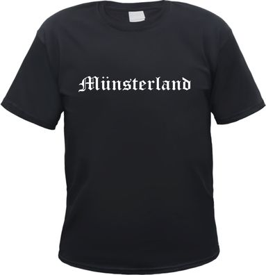 Münsterland Herren T-Shirt - Altdeutsch - Tee Shirt