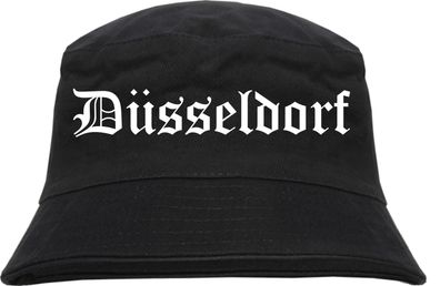 Düsseldorf Fischerhut - Altdeutsch - bedruckt - Bucket Hat Anglerhut Hut