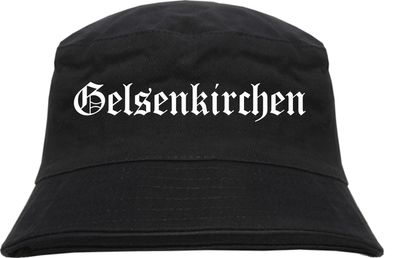 Gelsenkirchen Fischerhut - Altdeutsch - bedruckt - Bucket Hat Anglerhut Hut