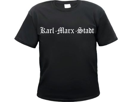 Karl-Marx-Stadt Herren T-Shirt - Altdeutsch - Tee Shirt Chemnitz