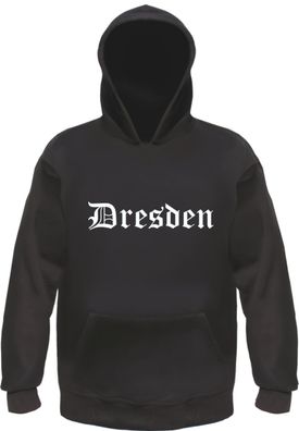 Dresden DD Kapuzensweatshirt - Altdeutsch - bedruckt - Hoodie Kapuzenpullover