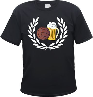 Lorbeerkranz Fussball Bier Herren T-Shirt - Tee Shirt