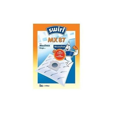 5 Micro-Staubbeutel Swirl MX87 Moulinex