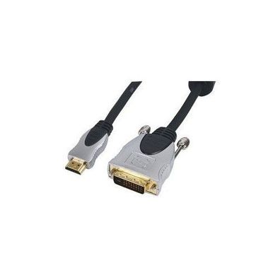 HDMI DVI TOP Qualitäts- Kabel 3m 19 Pol HDMI auf DVI