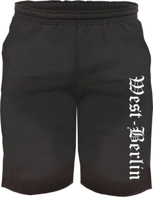 West-Berlin Sweatshorts - Altdeutsch bedruckt - Kurze Hose Shorts