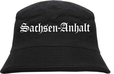 Sachsen-Anhalt Fischerhut - Altdeutsch - bedruckt - Bucket Hat Anglerhut Hut