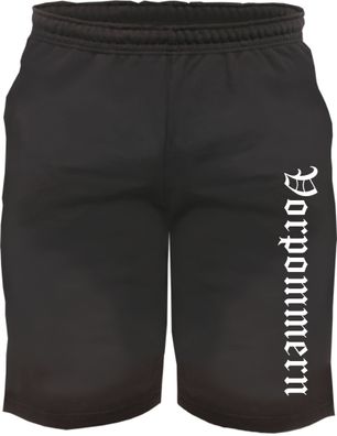 Vorpommern Sweatshorts - Altdeutsch bedruckt - Kurze Hose Shorts