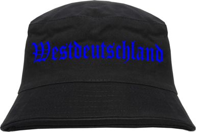 Westdeutschland Fischerhut - Druckfarbe Blau - Bucket Hat