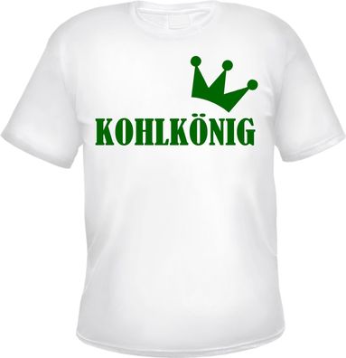 Kohlkönig Herren T-Shirt - Blockschrift mit Krone - Tee Shirt