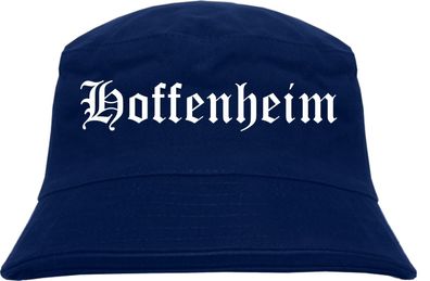 Hoffenheim Fischerhut - Dunkelblau - Altdeutsch - bedruckt - Bucket Hat Anglerhut Hut