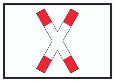 Schild Vorrang Schienenverkehr Symbol