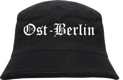 Ost-Berlin Fischerhut - Altdeutsch - bedruckt - Bucket Hat Anglerhut Hut