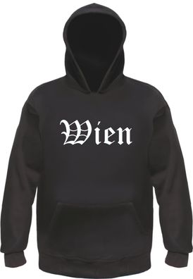 Wien Kapuzensweatshirt - Altdeutsch bedruckt - Hoodie Kapuzenpullover