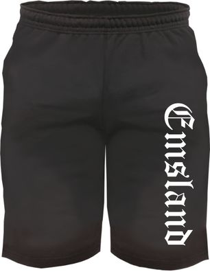 Emsland Sweatshorts - Altdeutsch bedruckt - Kurze Hose Shorts