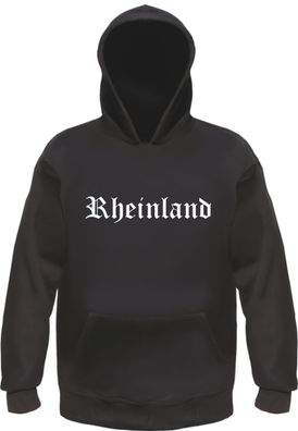 Rheinland Kapuzensweatshirt - Altdeutsch - bedruckt - Hoodie Kapuzenpullover