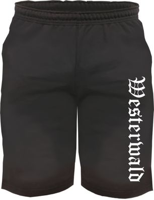 Westerwald Sweatshorts - Altdeutsch bedruckt - Kurze Hose Shorts
