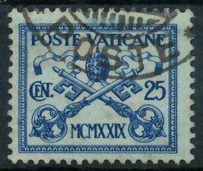 Vatikan 1929 Nr 4 gestempelt X3C2352