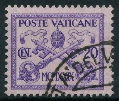 Vatikan 1929 Nr 3 gestempelt X3C234E