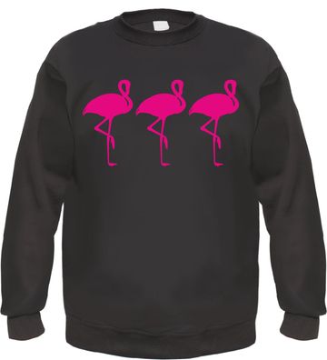3 Flamingos Sweatshirt - bedruckt - Pullover