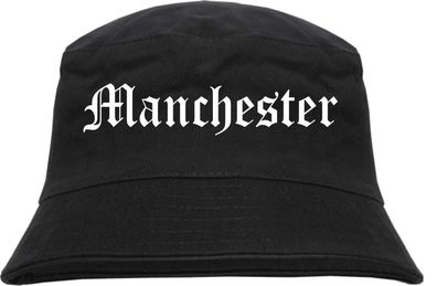 Manchester Fischerhut - Altdeutsch - bedruckt - Bucket Hat Anglerhut Hut