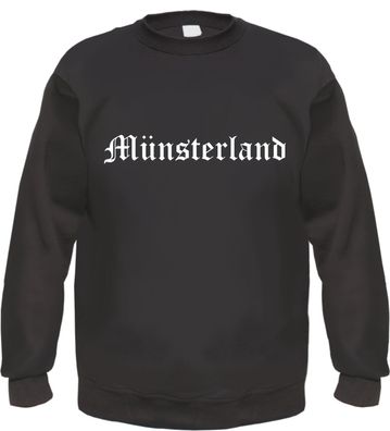 Münsterland Sweatshirt - Altdeutsch - bedruckt - Pullover