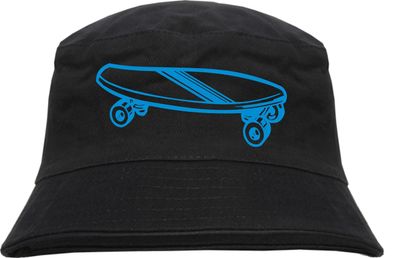 Skateboard Fischerhut - bedruckt - Bucket Hat Anglerhut Hut