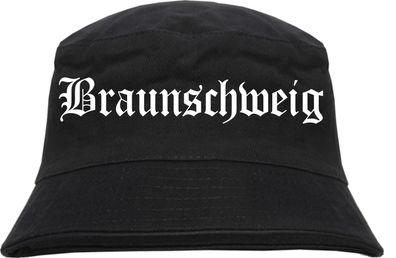 Braunschweig Fischerhut - Altdeutsch - bedruckt - Bucket Hat Anglerhut Hut