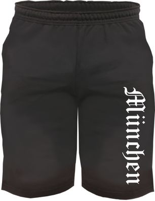 München Sweatshorts - Altdeutsch bedruckt - Kurze Hose Shorts
