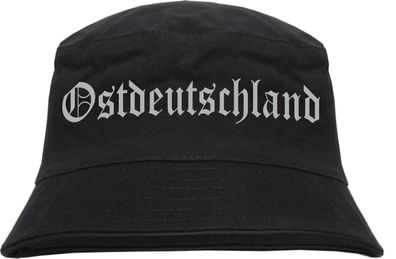 Ostdeutschland Fischerhut - Druckfarbe Silber - Bucket Hat