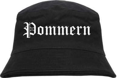 Pommern Fischerhut - Altdeutsch - bedruckt - Bucket Hat Anglerhut Hut